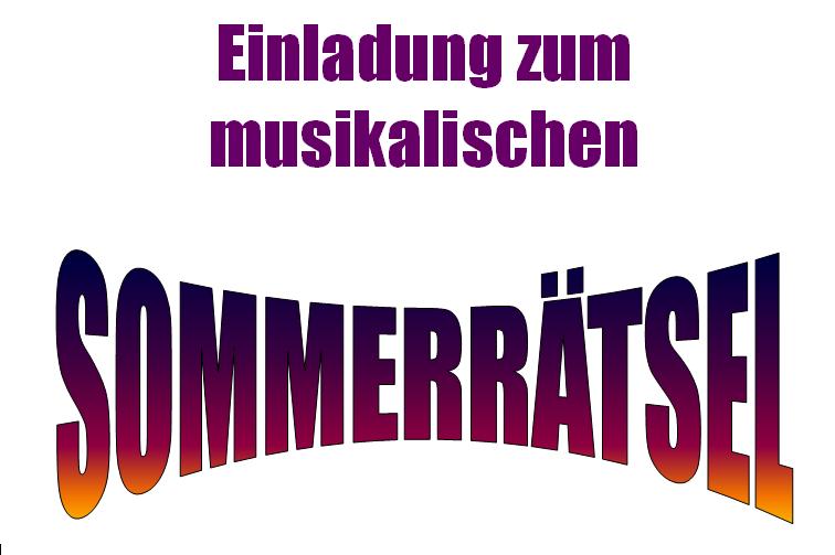 Musikalisches Sommerrätsel - Mitmachen und 1 Jahr kostenlose Bibliotheksnutzung gewinnen!!